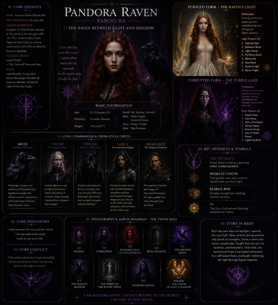 Pandora Raven Master Character Sheet