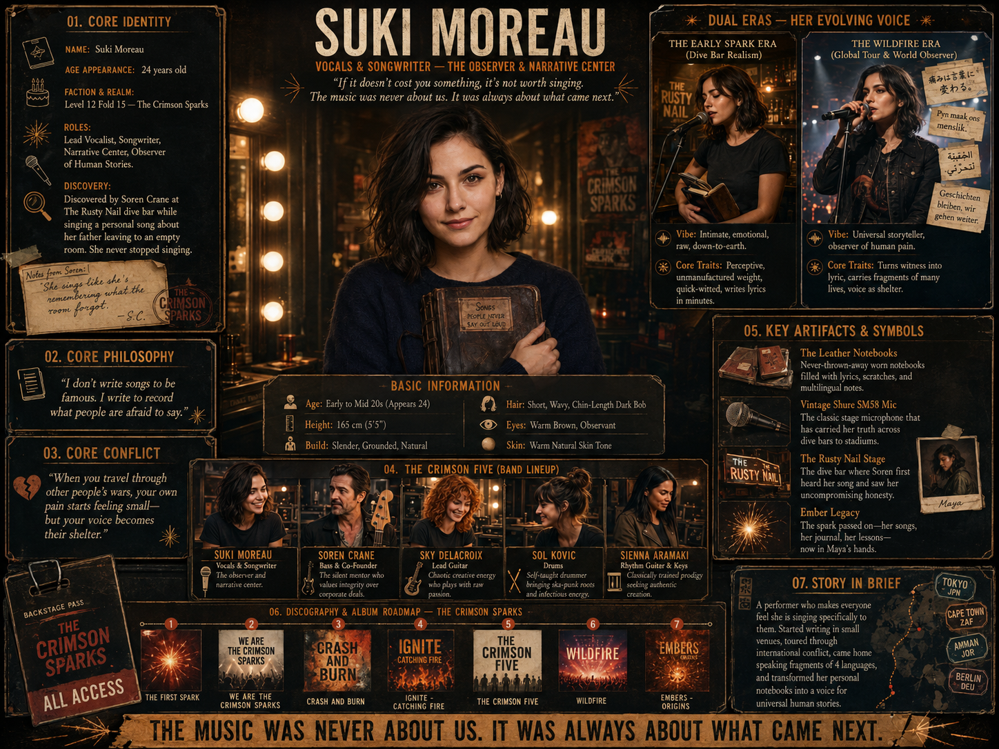 Suki Moreau Master Character Sheet